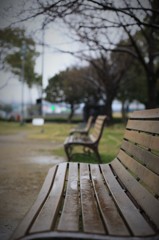 ベンチ どしゃ降りVer.