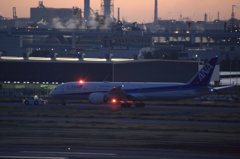 国内線離陸準備