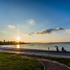 パイナガマビーチからの夕日