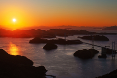 しまなみ海道夕陽