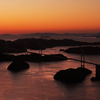 しまなみ海道夕暮れ時