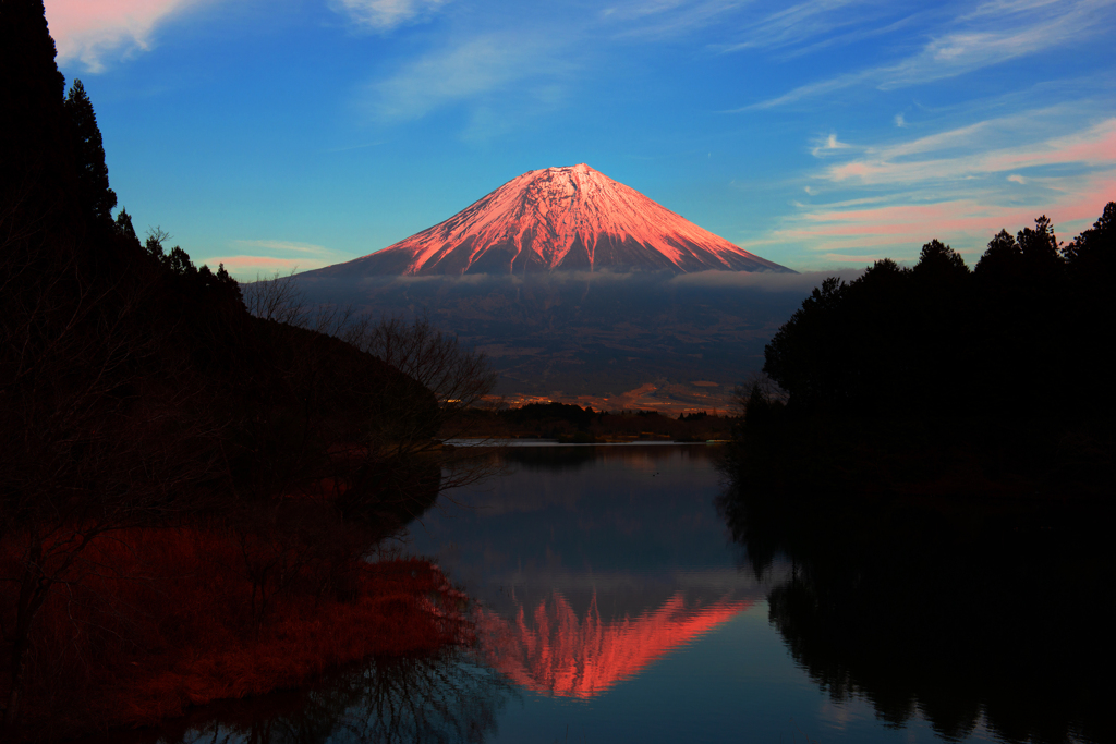 田貫湖ダブル富士