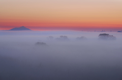 朝霧の渡良瀬