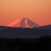 自宅より夜明け富士