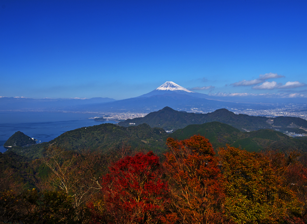 快晴の富士
