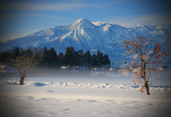 妙高山雪景色