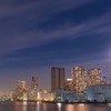 隅田川の河口夜景