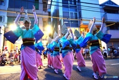 街中阿波踊り。