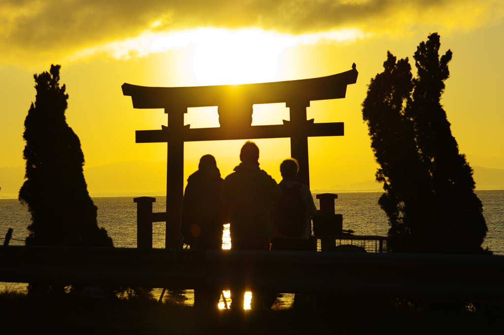 親子の参拝