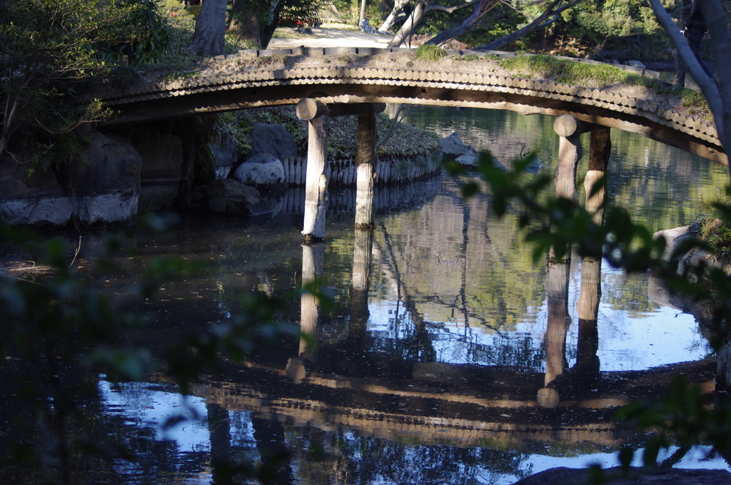 橋　六義園