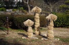 雪除け　日比谷公園