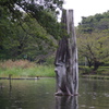 池の中のモニュメント（三澤憲司氏作）　石神井池　