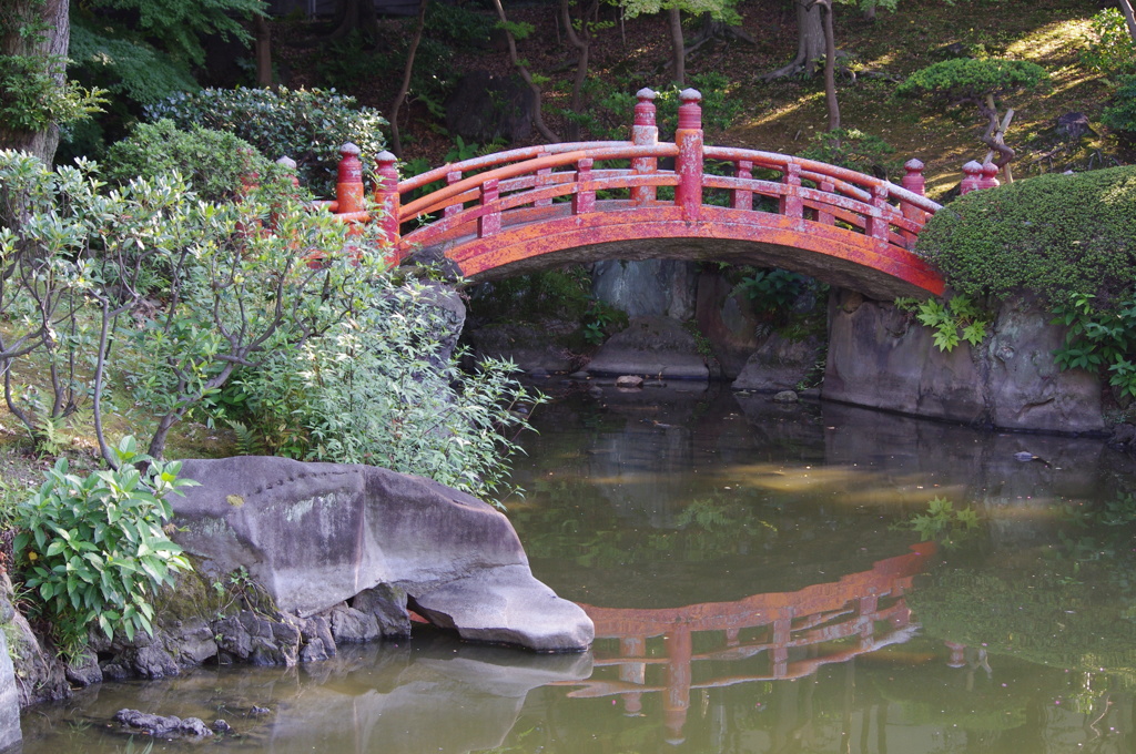 安田庭園　朱橋　2　9月