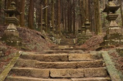 上色見熊座神社へ続く階段