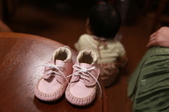 手作りの靴、もう履けないらしい・・・残念