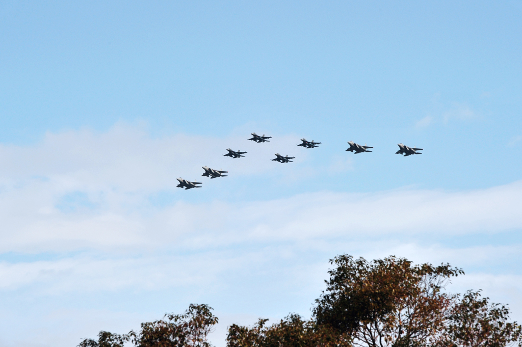 2014築城基地航空祭　第8航空団混合編隊F-2A　F-15J
