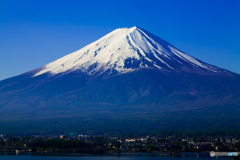朝日の富士山