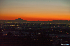 新年初富士山夕景2