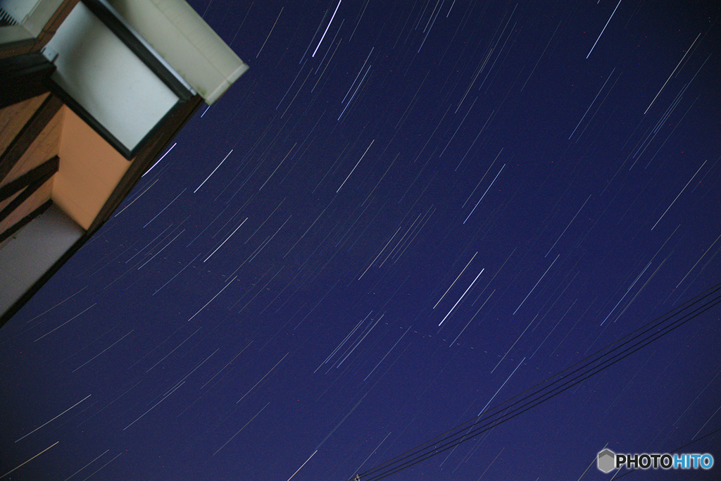 星降る夜空