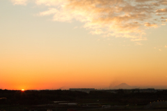 富士山夕景