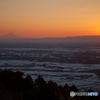 新年初富士山夕景