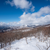 泉ヶ岳より後白髪山を望む