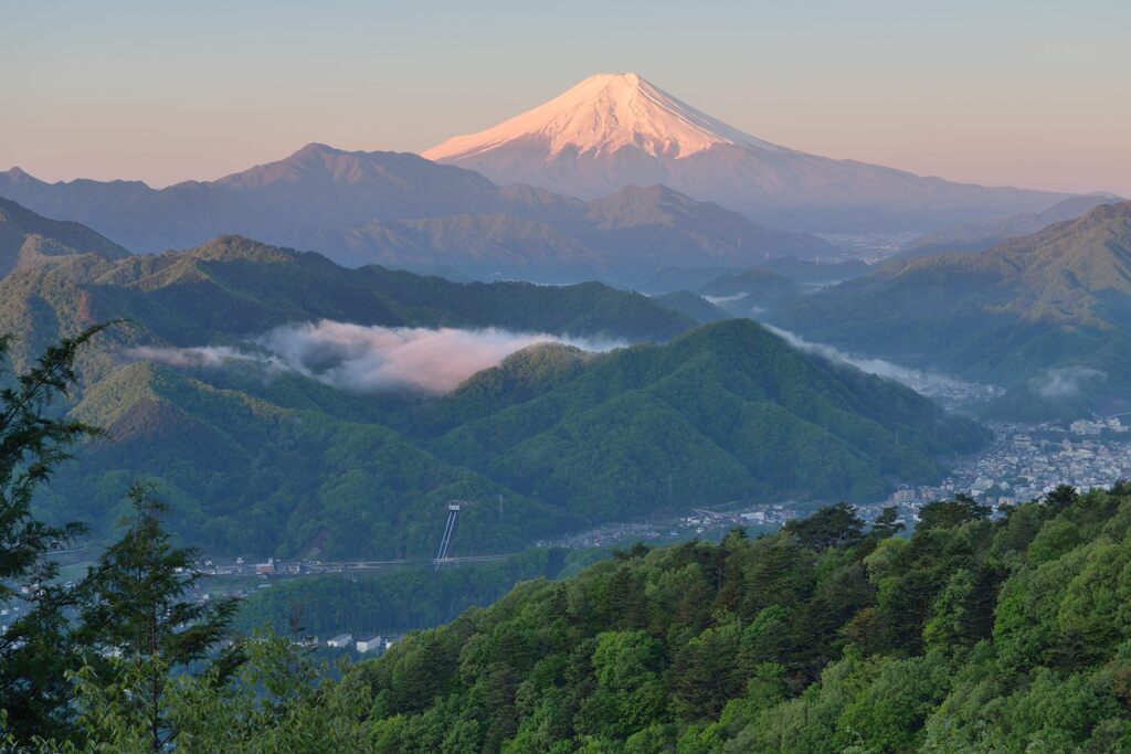 平日の富士山715