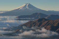 週末の富士山（新作696）