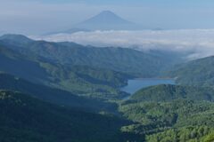 平日の富士山747
