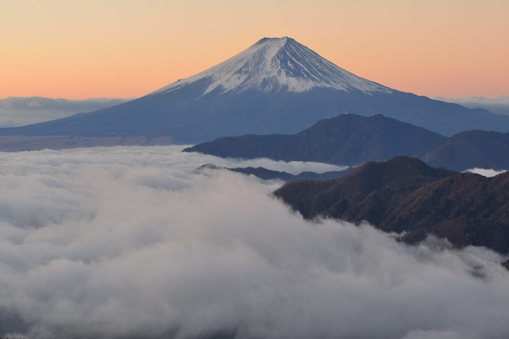 週末の富士山（新作694）