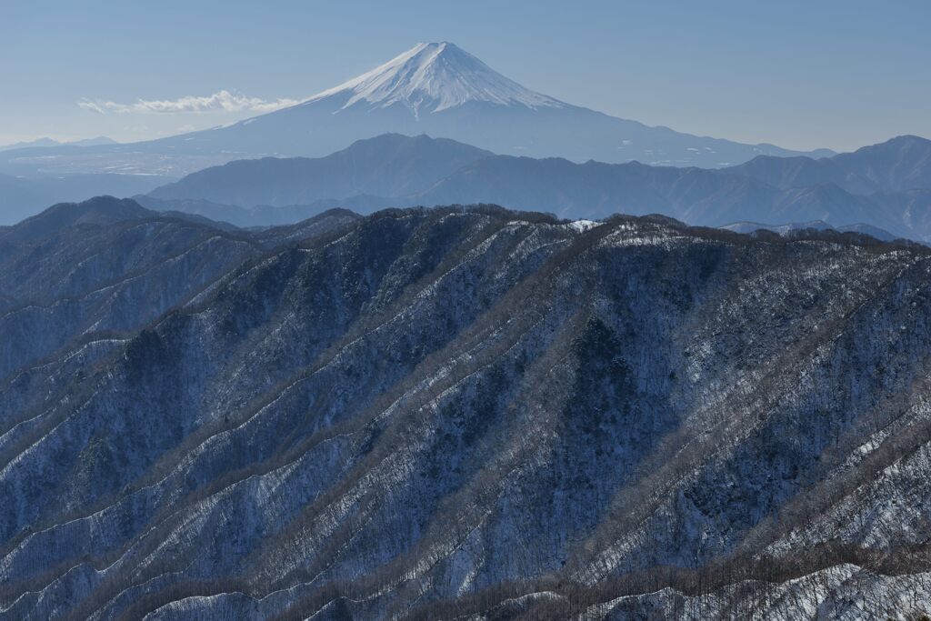 平日の富士山1018