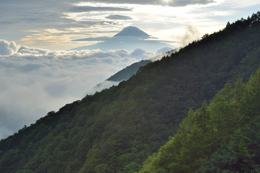 平日の富士山765