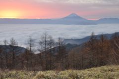平日の富士山430