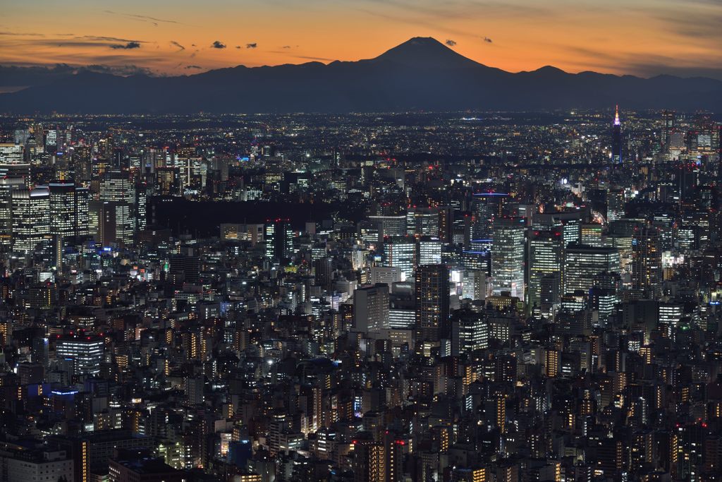 平日の富士山556