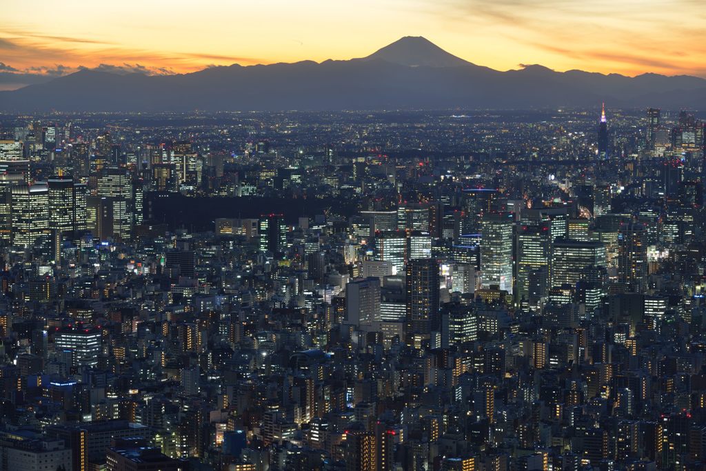 平日の富士山555