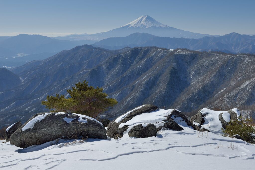 平日の富士山1017