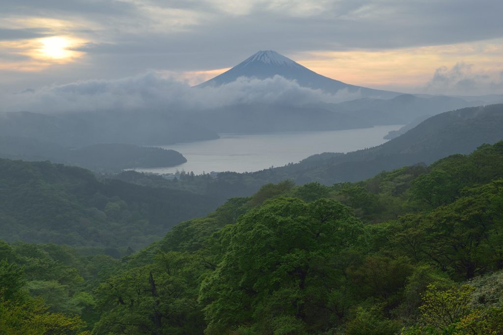 週末の富士山（新作459）