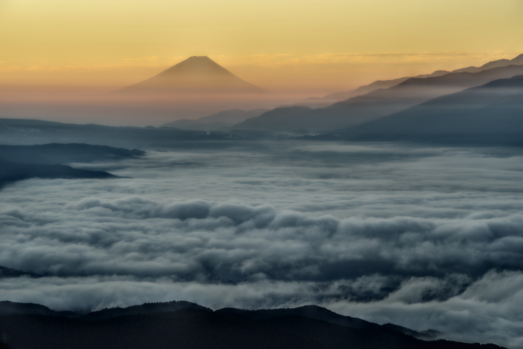 週末の富士山（新作478）