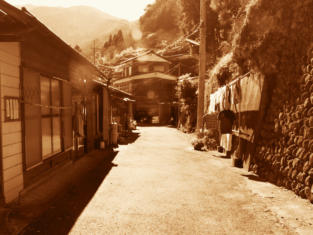 山間の生活