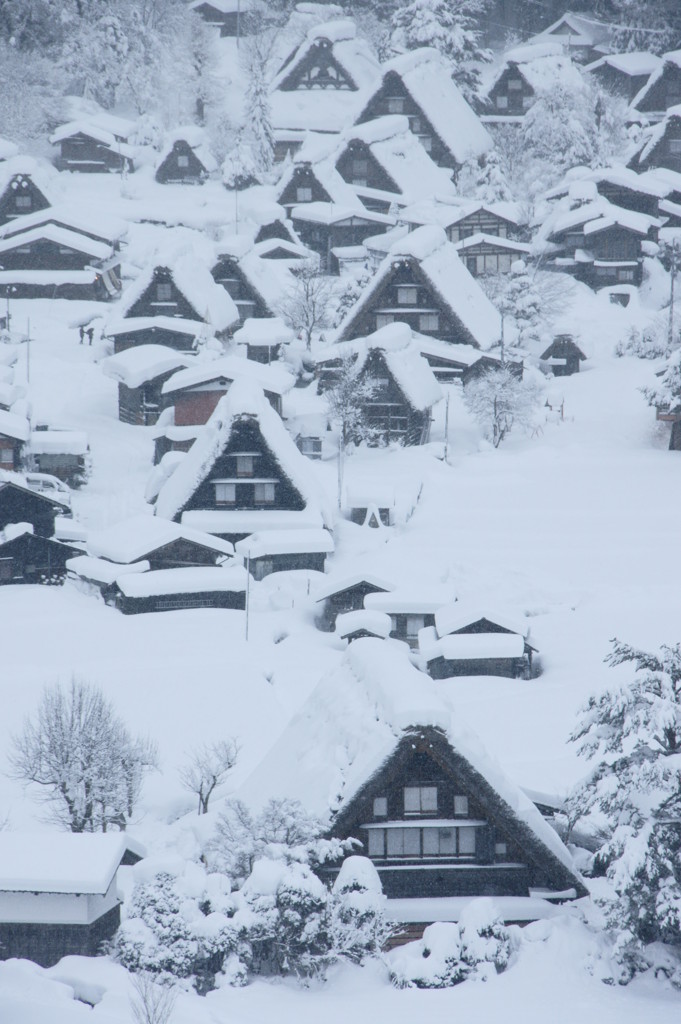 雪中合掌図