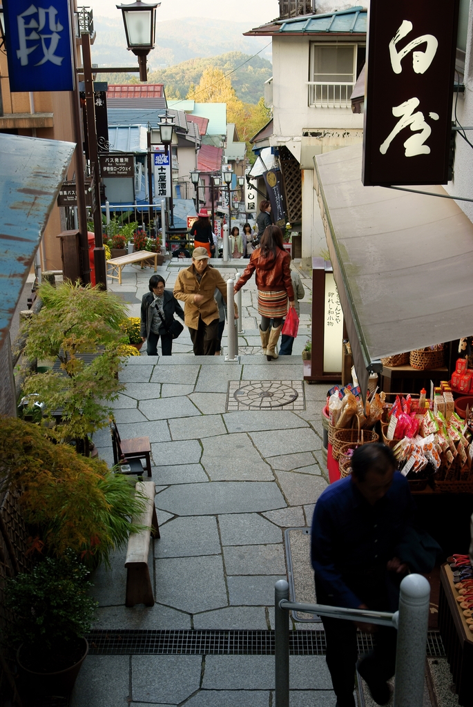 石段街から見下ろす風景