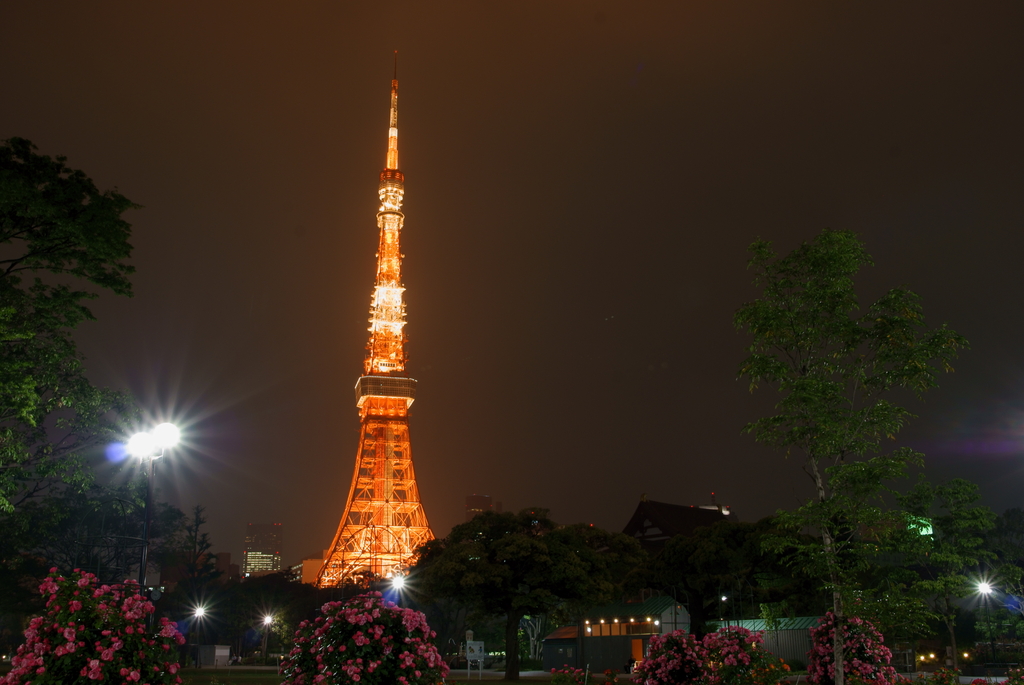 芝公園からの東京タワー