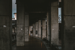 高架下歩道 高架下歩道