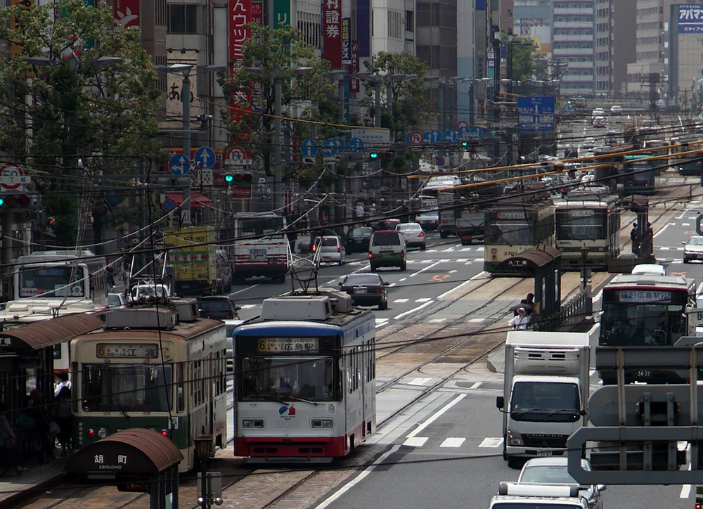 路面電車の走る街