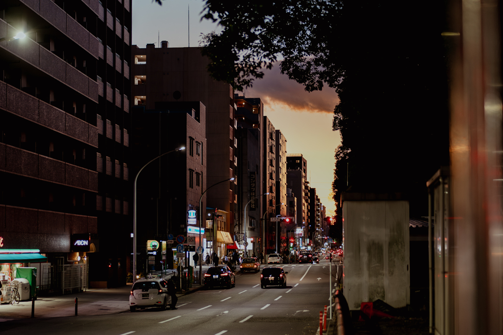 夕暮れ
