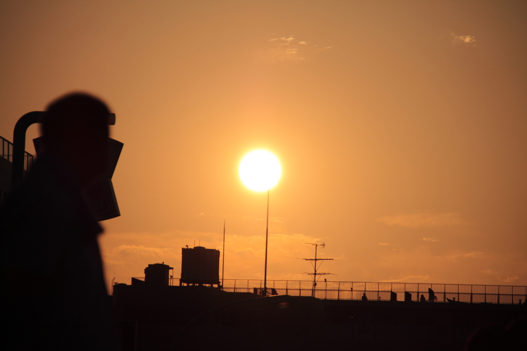 夕焼けの輪