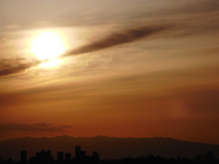 春の夕焼け