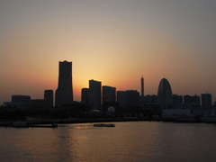 横浜の夕焼け