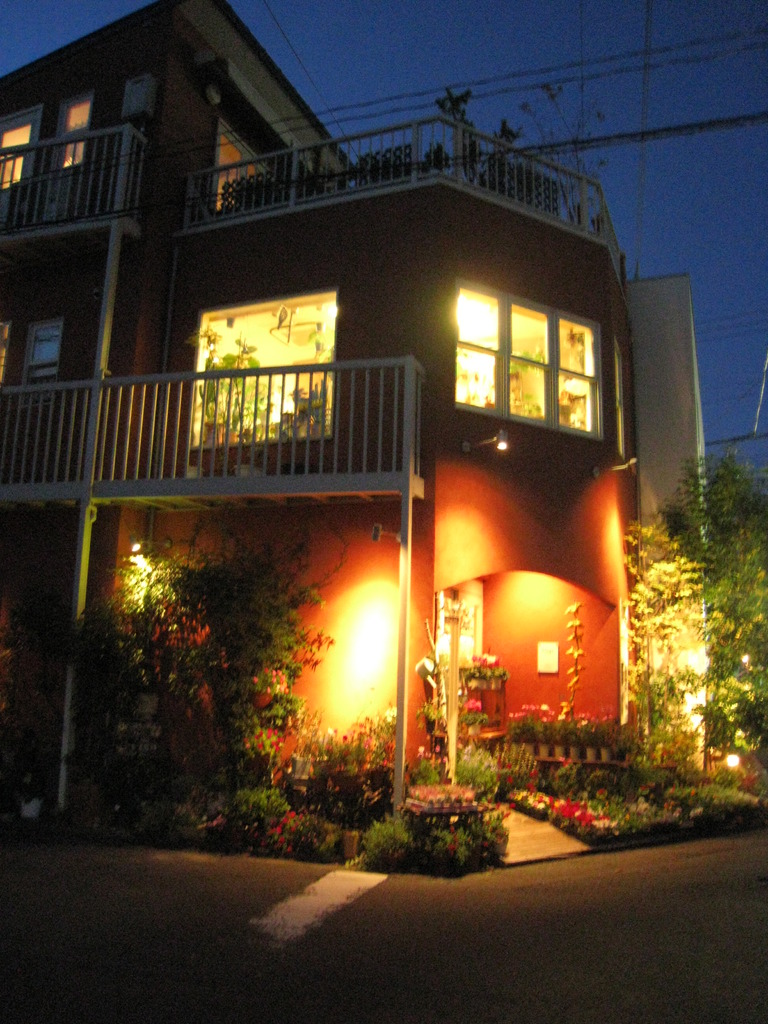 花屋の夕暮れ
