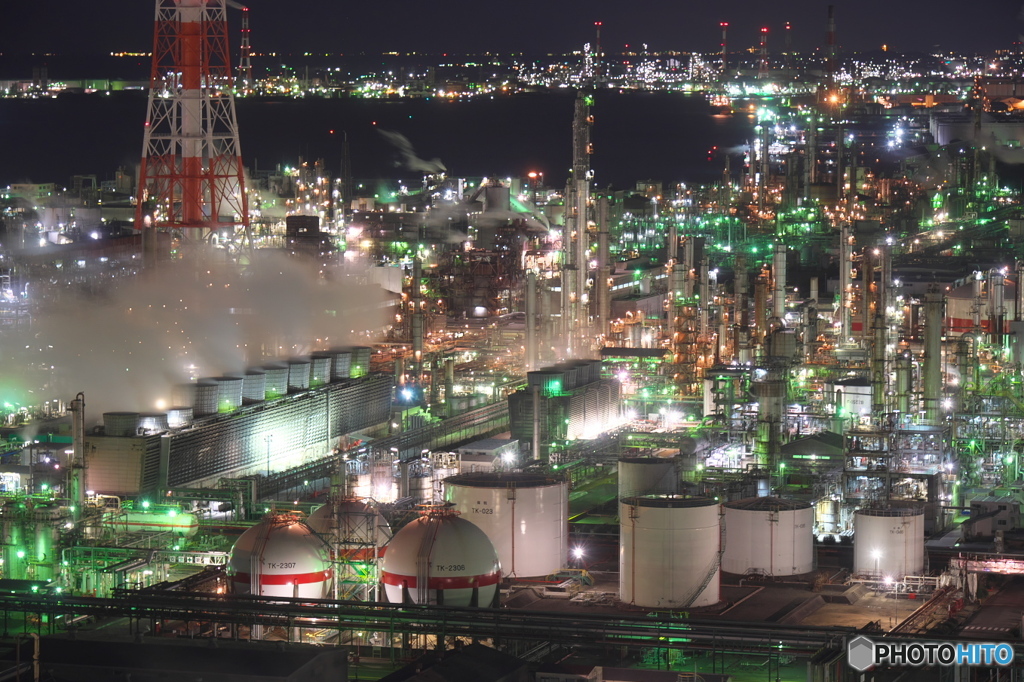 四日市コンビナート夜景